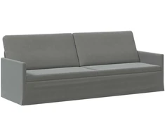 3 vietų sofa Tamsiai pilka 220 x 81 x 82 cm Aksomas