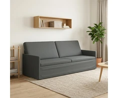 3 vietų sofa Tamsiai pilka 220 x 81 x 82 cm Audinys
