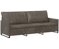 3 vietų sofa Tamsiai pilka 220 x 81 x 82 cm Dirbtinė zomša