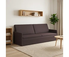 3 vietų sofa Tamsiai rudas 220 x 81 x 82 cm Audinys