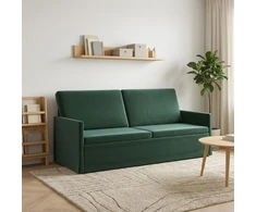 3 vietų sofa Tamsiai žalia 190 x 81 x 82 cm Aksomas