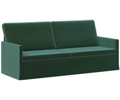 3 vietų sofa Tamsiai žalia 190 x 81 x 82 cm Aksomas