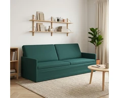 3 vietų sofa Tamsiai žalia 220 x 81 x 82 cm Audinys