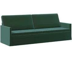 3 vietų sofa Tamsiai žalia 220 x 81 x 82 cm Aksomas
