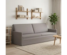 3 vietų sofa Taupe 220 x 81 x 82 cm Audinys