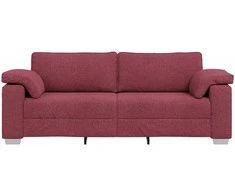 3-Vietis Sofa Vyno raudona 220 cm audinys