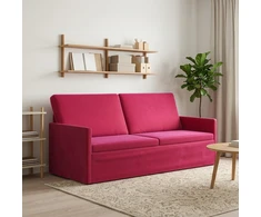 3 vietų sofa Vyno raudona 190 x 81 x 82 cm Aksomas