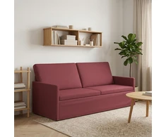 3 vietų sofa Vyno raudona 190 x 81 x 82 cm Audinys