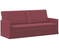 3 vietų sofa Vyno raudona 190 x 81 x 82 cm Audinys