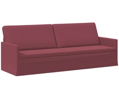 3 vietų sofa Vyno raudona 220 x 81 x 82 cm Audinys