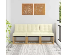 Lauko Vidurinis Sofa 3 vnt. 3 vietos