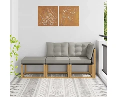 3 vnt. Sekcija sofa vienetai Balta
