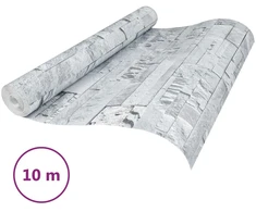 3D akmens tapetai Šviesiai pilka 10 x 0,53 m