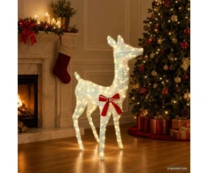 3D Kalėdų elnias LOVIISA 110 LED Šilta balta 70 x 26 x 100 cm