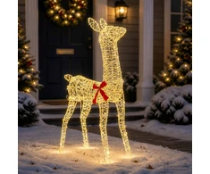 3D Kalėdų elnias LOVIISA 110 LED Šilta balta 70 x 26 x 100 cm