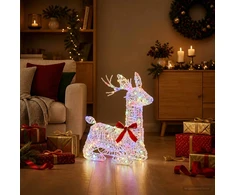 3D Kalėdų elnias LOVIISA 140 LED Įvairių spalvų 55 x 22 x 63 cm