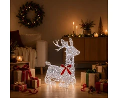 3D Kalėdų elnias LOVIISA 140 LED Šalta balta 55 x 22 x 63 cm