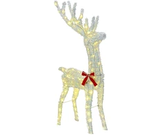 3D Kalėdų elnias LOVIISA 140 LED Šilta balta 70 x 26 x 128 cm
