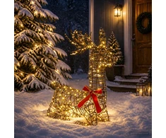 3D Kalėdų elnias LOVIISA 140 LED Šilta balta 55 x 22 x 63 cm