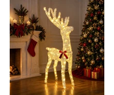 3D Kalėdų elnias LOVIISA 140 LED Šilta balta 70 x 26 x 128 cm