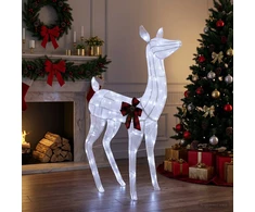 3D Kalėdų elnias LOVIISA 200 LED Šalta balta 96 x 40 x 140 cm