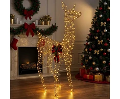3D Kalėdų elnias LOVIISA 200 LED Šilta balta 96 x 40 x 140 cm