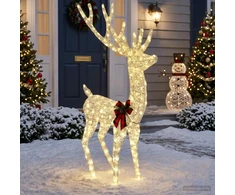 3D Kalėdų elnias LOVIISA 250 LED Šilta balta 96 x 40 x 180 cm