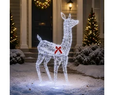 3D Kalėdų elnias LOVIISA 285 LED Šalta balta 70 x 26 x 100 cm