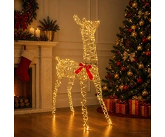 3D Kalėdų elnias LOVIISA 285 LED Šilta balta 70 x 26 x 100 cm
