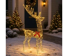 3D Kalėdų elnias LOVIISA 300 LED Šilta balta 70 x 26 x 128 cm