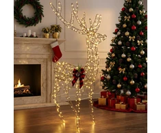 3D Kalėdų elnias LOVIISA 560 LED Šilta balta 96 x 40 x 180 cm