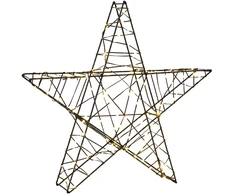 3D Kalėdų žvaigždė 120 LED Šilta balta 55 x 53,5 x 10 cm
