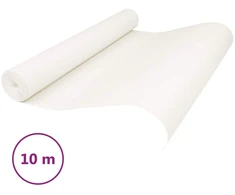 3D kieta tapetai Dryžuotas Kreminė balta 10 x 0,53 m