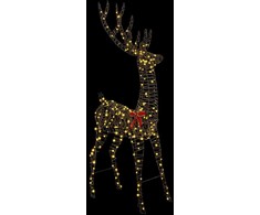 3D reindžeras su 250 LED Šilta balta 180 cm Ratanas