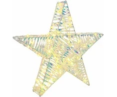 3D žvaigždė su 50 LED Šilta balta 55 x 52.5 x 9 cm PET