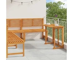 Lauko baldų komplektas Sodo suolelių komplektas 4 pcs Ruda Kietos akacijos mediena