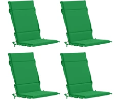 4 dalių aukštų atlošų kėdžių pagalvės GEMERT 4 pcs Žalia