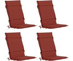 4 dalių aukštų atlošų kėdžių pagalvės GEMERT 4 pcs Raudona