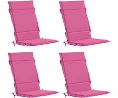 4 dalių aukštų atlošų kėdžių pagalvės GEMERT 4 pcs Rožinė