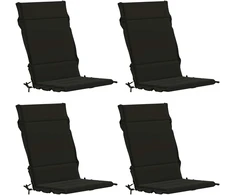 4 dalių aukštų atlošų kėdžių pagalvės GEMERT 4 pcs Juoda
