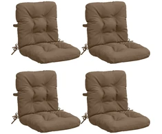 4 dalių aukštų atlošų kėdžių pagalvės VIANEN 4 pcs Taupe