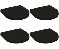 4 dalių sėdynės pagalvėlės 4 vnt. 100% poliesteris Juoda