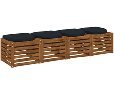 4 dalių sėdynės pagalvėlės 4 vnt. 100% poliesteris