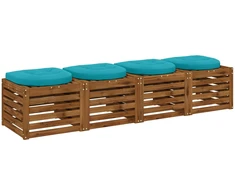 4 dalių sėdynės pagalvėlės 4 vnt. 100% poliesteris Turkio