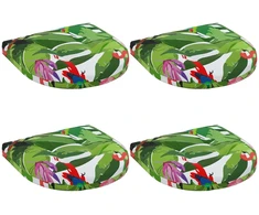 4 dalių sėdynės pagalvėlės 4 vnt. 100% poliesteris