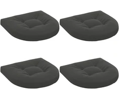 4 dalių sėdynės pagalvėlės 4 vnt. 100% poliesteris Antracito