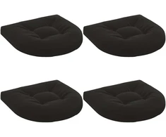 4 dalių sėdynės pagalvėlės 4 vnt. 100% poliesteris Juoda
