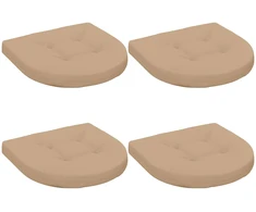 4 dalių sėdynės pagalvėlės 4 vnt. 100% poliesteris Smėlio
