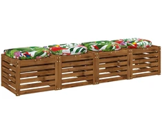 4 dalių sėdynės pagalvėlės 4 vnt. 100% poliesteris