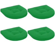 4 dalių sėdynės pagalvėlės 4 vnt. 100% poliesteris Žalia